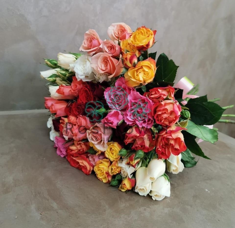 Букет цветов из: Розы в Тюхтете