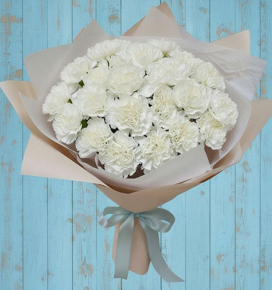 Букет цветов из: Гвоздики в Тюхтете