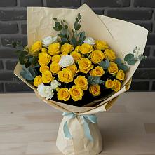 Букет цветов из:  Розы в Тюхтете