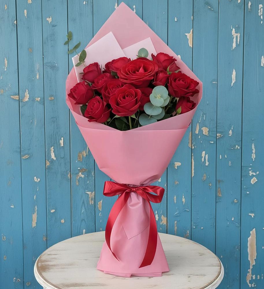 Букет цветов из: Розы в Тюхтете