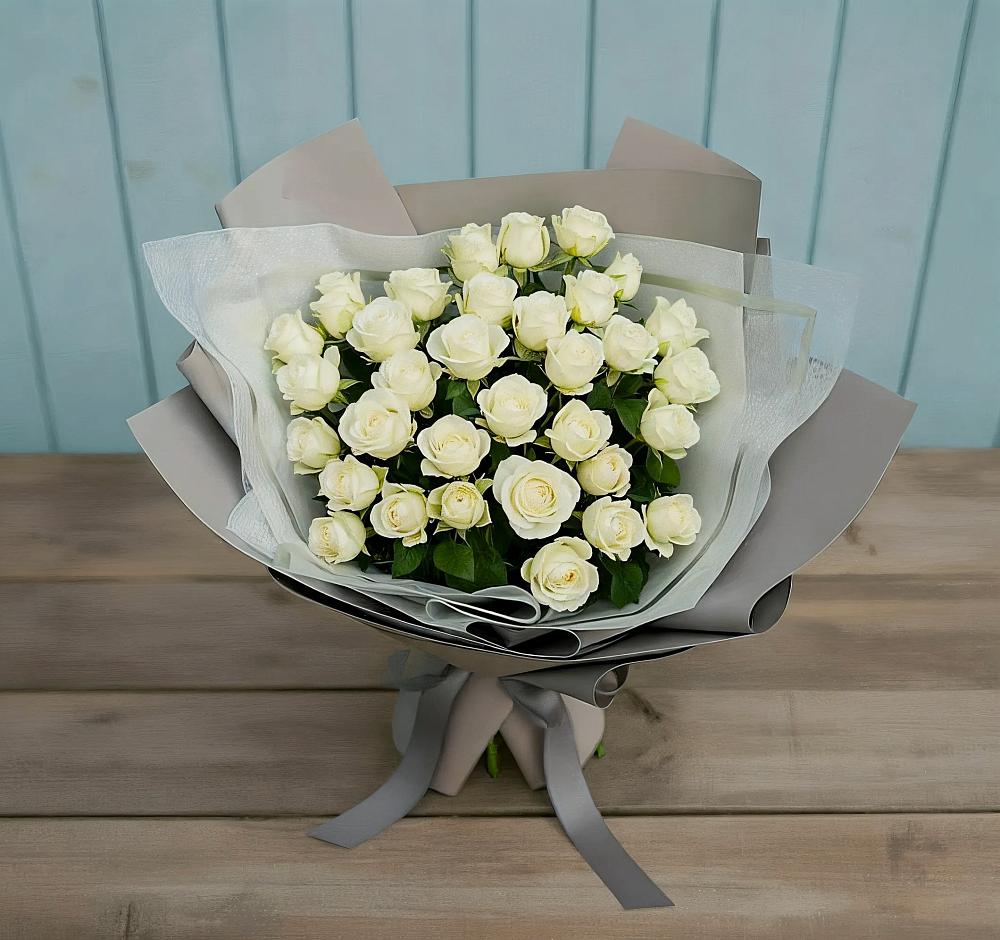 Букет Белоснежная нежность в Тюхтете