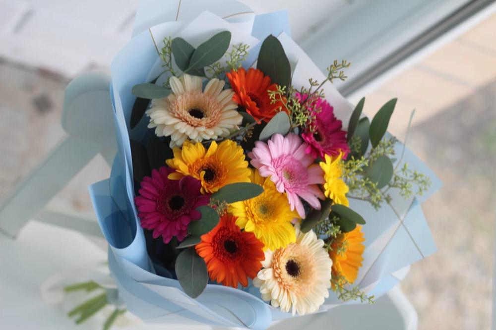 Букет цветов из: Герберы в Тюхтете