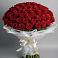 Букет 101 Красная роза Блэк Мэджик в Тюхтете