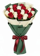 Букет Микс из красных и белых роз #REPLACE_PRED# Тюхтете