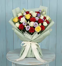 Букет цветов из:  Розы в Тюхтете