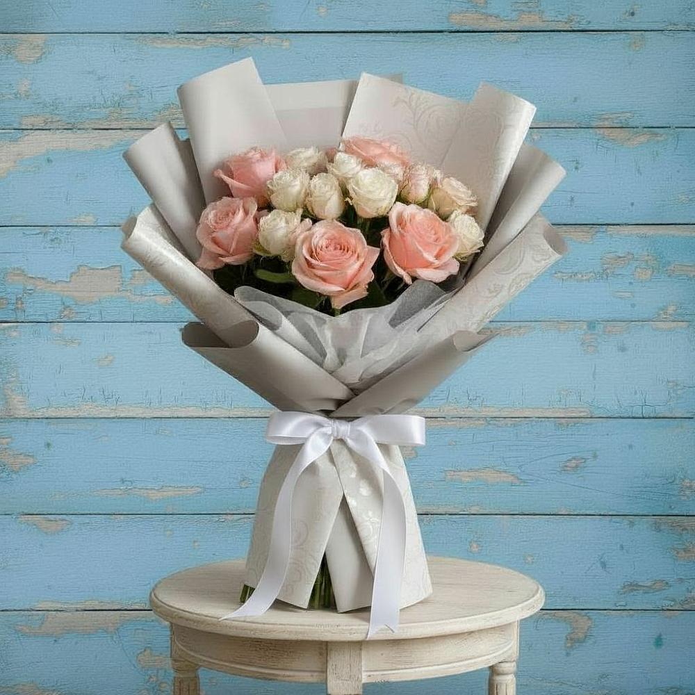 Букет цветов из: Розы в Тюхтете