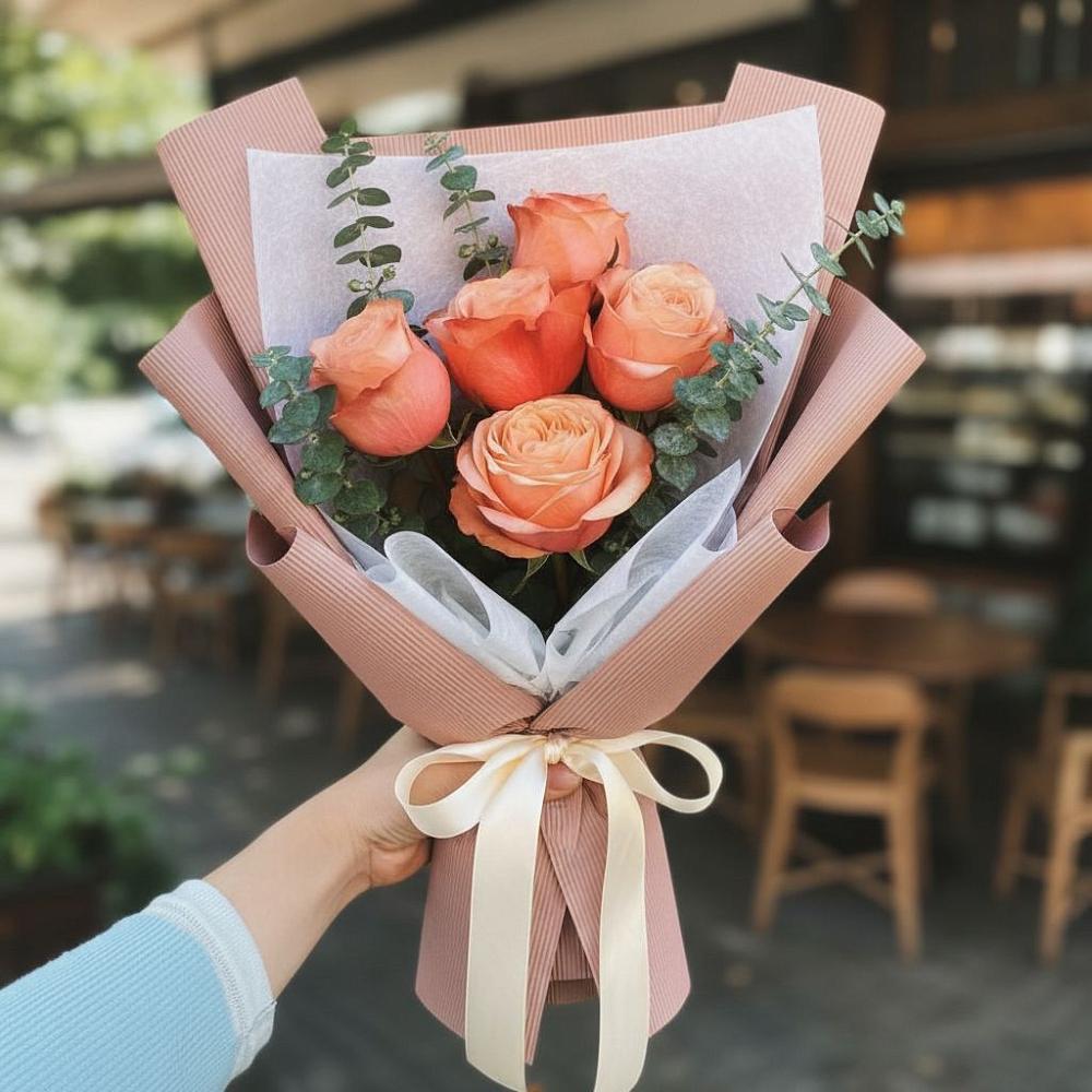 Букет цветов из: Розы в Тюхтете