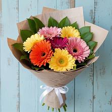 Букет цветов из:  Герберы #REPLACE_PRED# Тюхтете