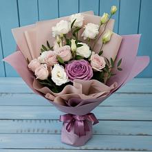 Букет цветов из:  Розы и Лизиантусы #REPLACE_PRED# Тюхтете