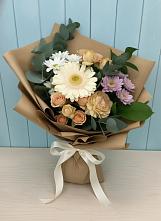 Букет цветов из:  Герберы и Хризантемы в Тюхтете