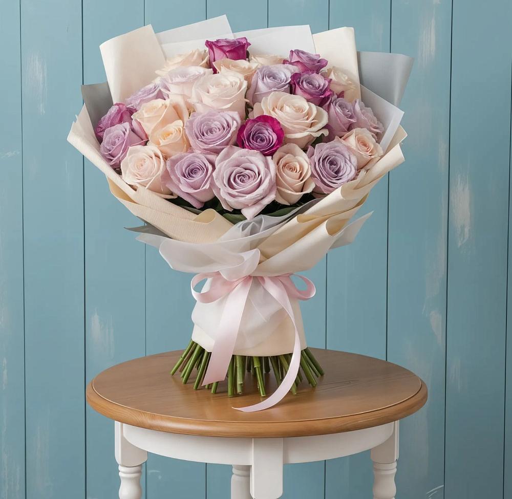 Букет цветов из: Розы в Тюхтете