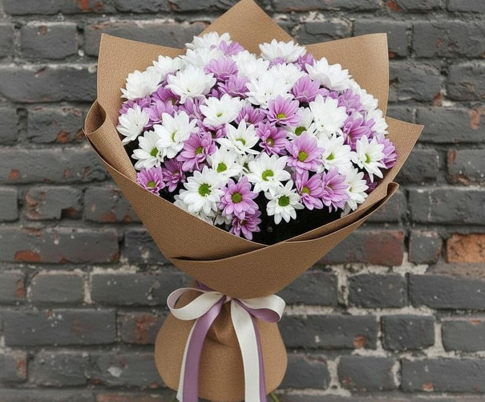 Букет цветов из: Хризантемы в Тюхтете