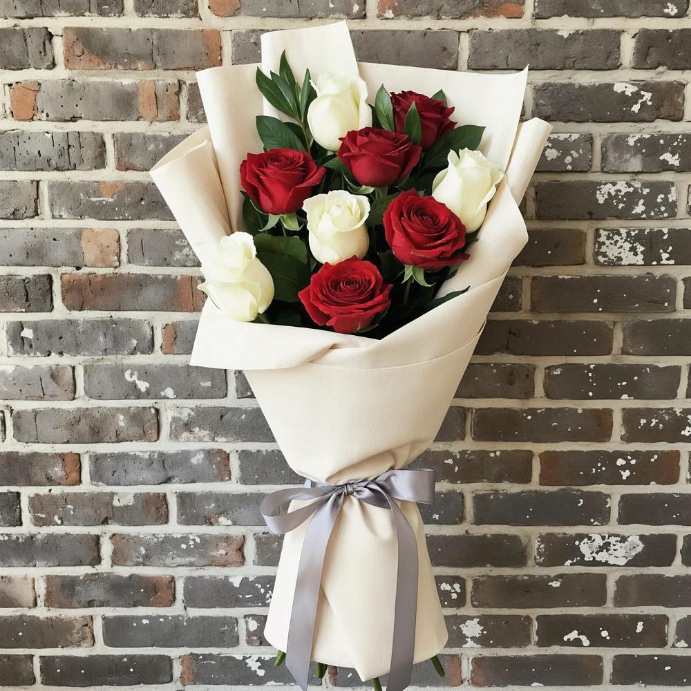 Букет цветов из: Розы в Тюхтете