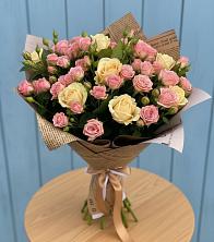Букет цветов из:  Розы в Тюхтете