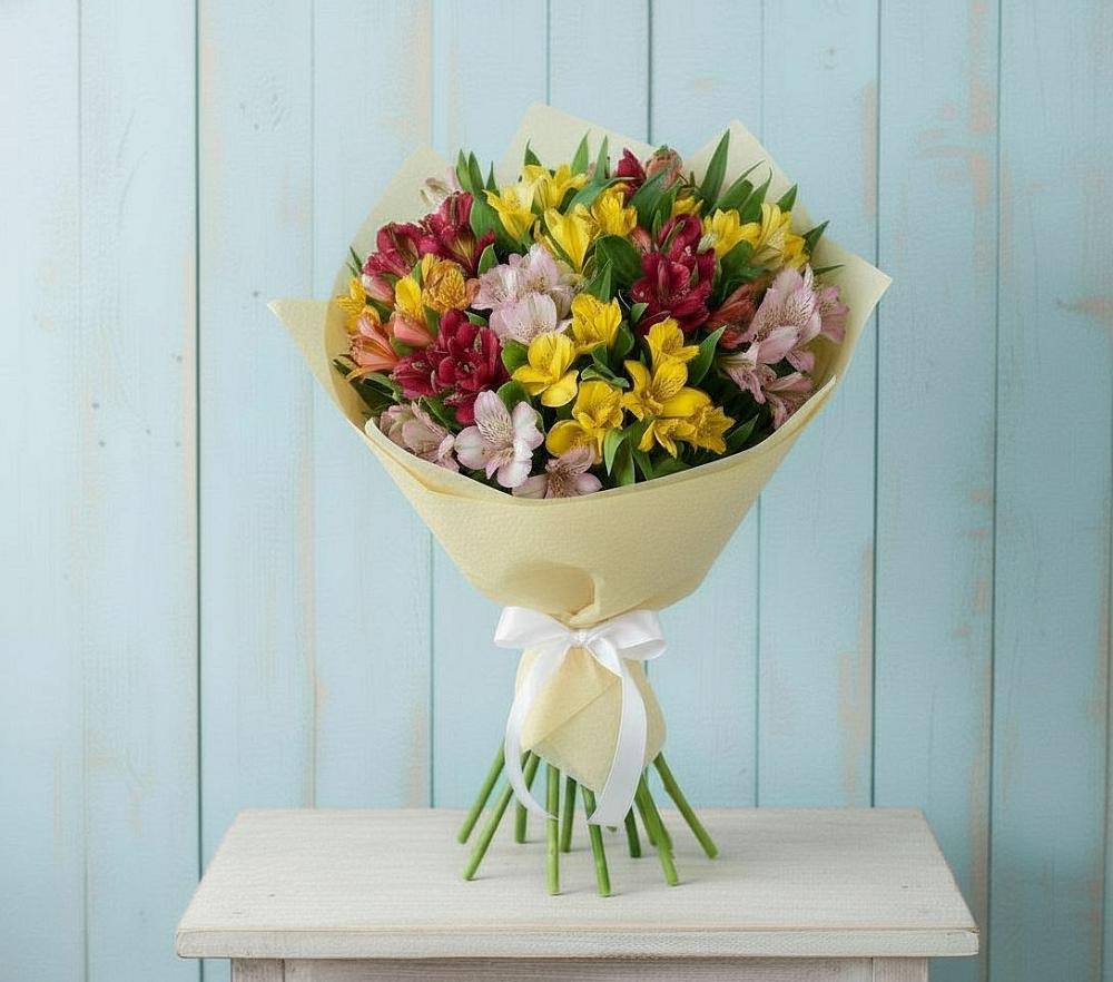 Букет цветов из: Альстромерии в Тюхтете