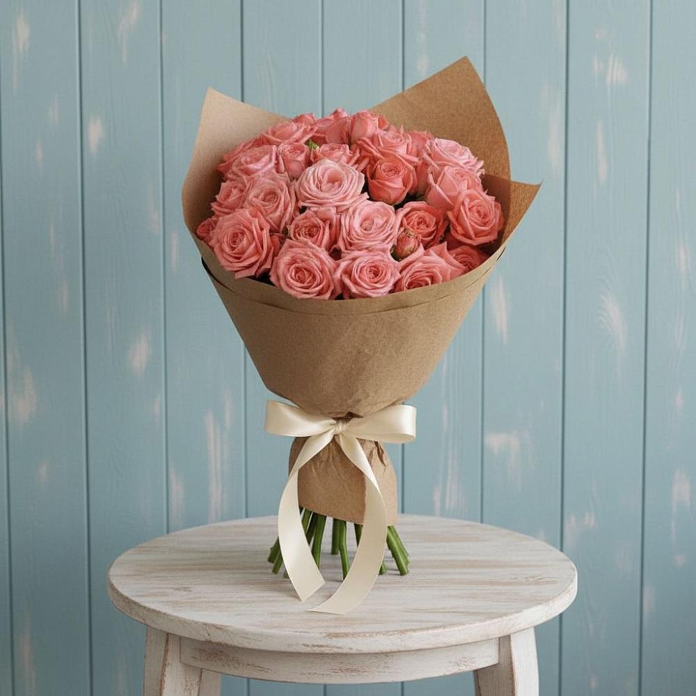 Букет цветов из: Розы в Тюхтете