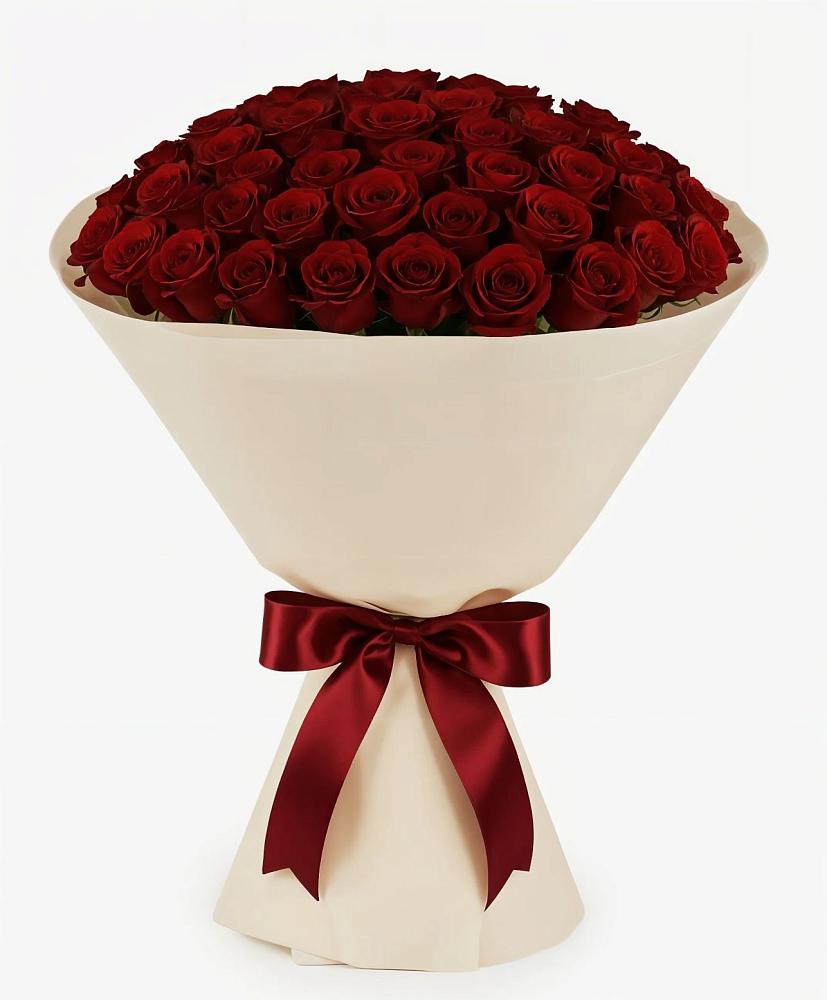 Букет 101 Бордовая роза Блэк Бакарра в Тюхтете