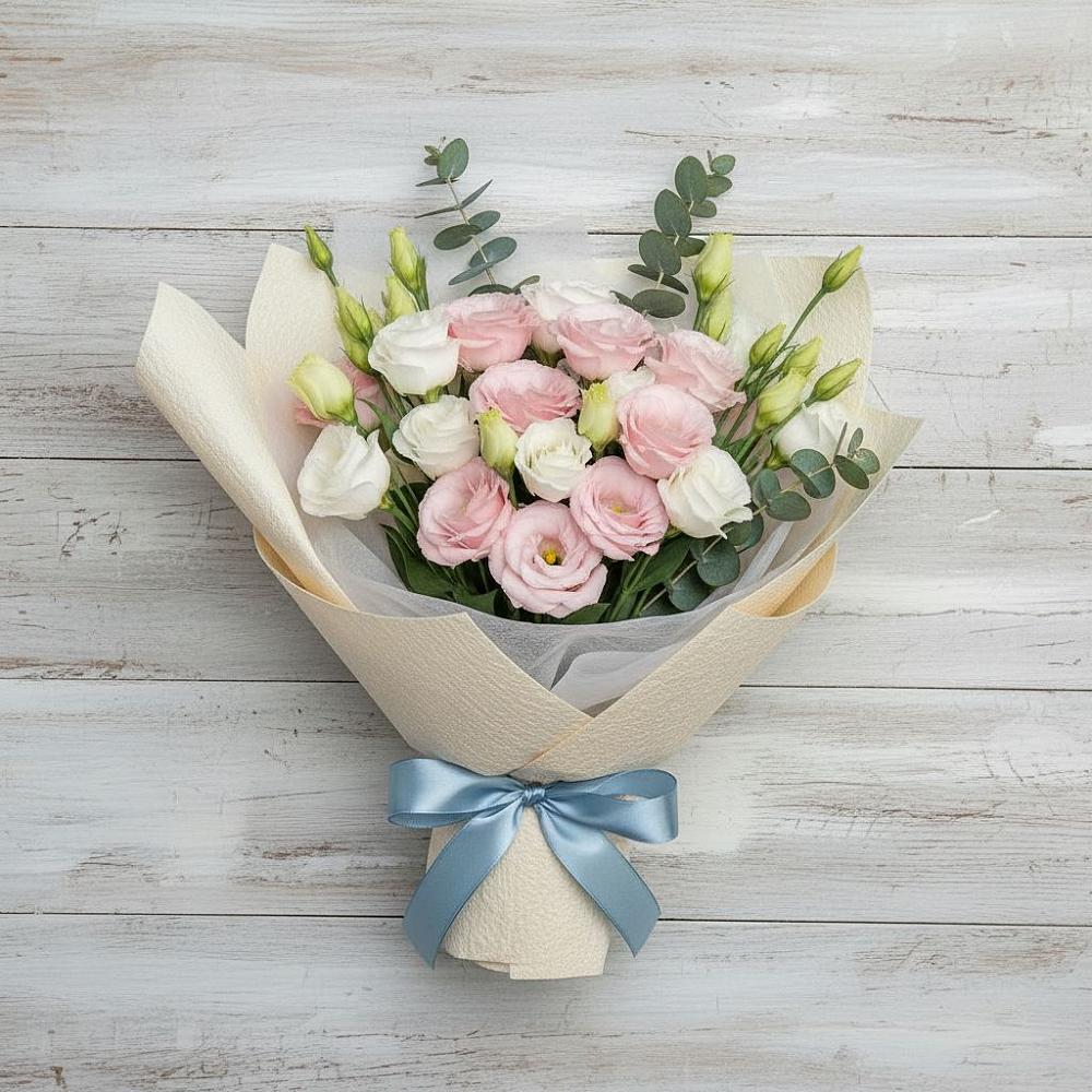 Букет цветов из: Лизиантусы в Тюхтете